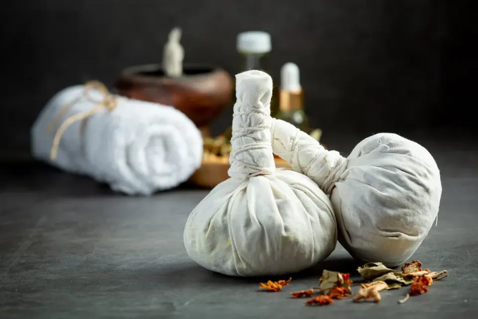Traditional Ayurveda therapy materials